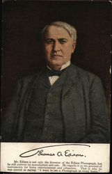 Thomas A. Edison Men Postcard Postcard Postcard