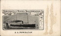 S. S. Powhatan Postcard