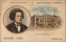 Anton Rubinstein Reward Card Composers Postcard Postcard Postcard