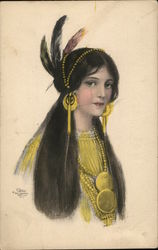 Indian Maiden Postcard