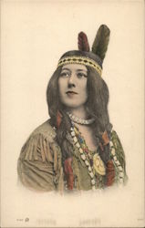 Native American Woman Native Americana Postcard Postcard Postcard