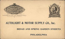 Autolight & Motor Supply Co. Postcard