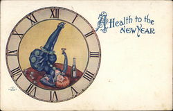 A Health to the New Year New Year's Postcard Postcard Postcard