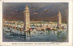 United States Government Pier, Jamestown Exposition, 1907 1907 Jamestown Exposition Postcard Postcard Postcard