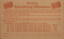 Palmolive Soap Advertising Allowance Postcard Postcard Postcard