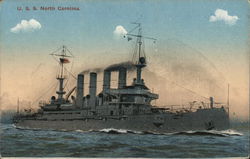 U.S.S. North Carolina Ships Postcard Postcard Postcard