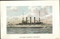 Battleship "Missouri", Broadside Ships Postcard Postcard Postcard