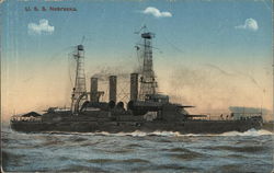 U.S.S. Nebraska Ships Postcard Postcard Postcard