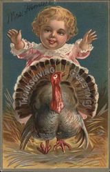 Thanksgiving Greetings Children Postcard Postcard Postcard