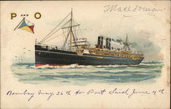 P and O Boats, Ships Postcard Postcard Postcard