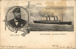 Schnelldampfer "Kronprinz Wilhelm" Steamers Postcard Postcard Postcard