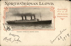 North German Lloyd Boats, Ships Postcard Postcard Postcard