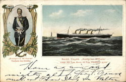 Norddeutscher Lloyd Kronprinz Wilhelm Boats, Ships Postcard Postcard Postcard