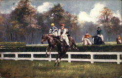 Steeplechasing Postcard