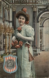 The Belle of the Empire State Postcard