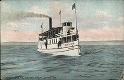 Cayuga Lake, N.Y., Steamer Iroquois, Brown Line Steamers Postcard Postcard Postcard