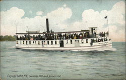 Cayuga Lake, N.Y., Steamer Mohawk, Brown Line Steamers Postcard Postcard Postcard