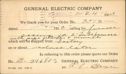 General Electric Company Advertising Postcard Postcard Postcard