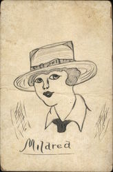 "Mildred" Postcard