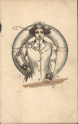 Woman Naval Officer Postcard