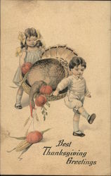 Best Thanksgiving Greetings Children Postcard Postcard Postcard