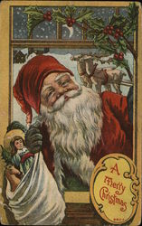 A Merry Christmas Santa Claus Postcard Postcard Postcard