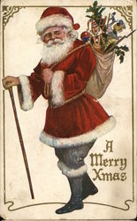 A Merry Xmas Santa Claus Postcard Postcard Postcard