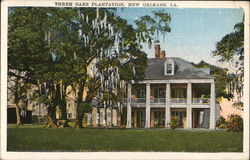 Three Oaks Plantation New Orleans, LA Postcard Postcard Postcard