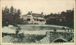 State Game Lodge in the Black Hills Custer, SD Postcard Postcard Postcard