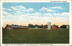 Ranch of the Late Colonel W.F. Cody (Buffalo Bill) Postcard