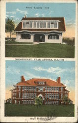 South Loyalty Hall and High School, Mooseheart Postcard