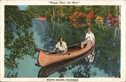 Happy Days Are Here Postcard