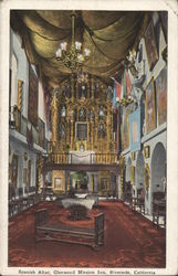 Spanish Altar, Glenwood Mission Inn Riverside, CA Postcard Postcard Postcard