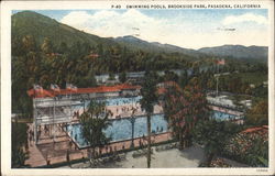 Swimming Pools, Brookside Park Postcard