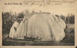 View of Big Rock Phillips, ME Postcard Postcard Postcard