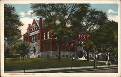 High School Building Quincy, IL Postcard Postcard Postcard