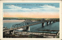 Louisville Municipal Bridge Kentucky Postcard Postcard Postcard