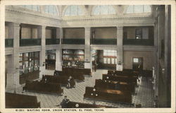 Waiting Room, Union Station El Paso, TX Postcard Postcard Postcard