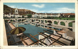 El MIrador Hotel - Swimming Pool Palm Springs, CA Postcard Postcard Postcard