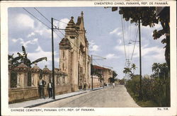 Chinese Cemetery, Panama City, Rep of Panama Postcard Postcard Postcard