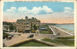 The Green Inn and Ocean Road Narragansett Pier, RI Postcard Postcard Postcard