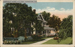 Community House, City Park Postcard