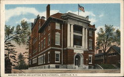 Masonic Temple and Scottish Rite Cathedral Postcard