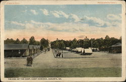 End of the Camp, Camp Hancock Augusta, GA Postcard Postcard Postcard