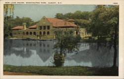 New Lake House, Washington Park Albany, NY Postcard Postcard Postcard