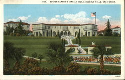 Buster Keaton's Italian Villa Beverly Hills, CA Postcard Postcard Postcard