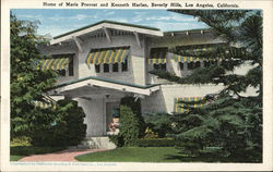 Home of Marie Prevost and Kenneth Harlan, Beverly Hills Postcard