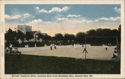 Linwood Blvd., Looking East from Brooklyn Ave. Postcard