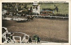 Lower California Jockey Club Tijuana Baja Cal, Mexico Postcard Postcard Postcard