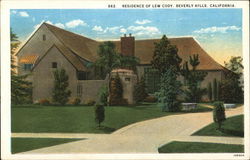 Residence of Lew Cody Beverly Hills, CA Postcard Postcard Postcard